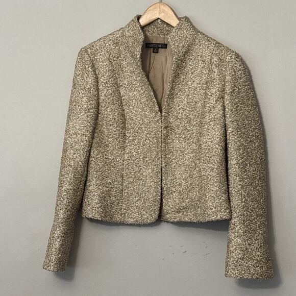 LAFAYETTE 148 GOLD BEIGE BOUCLE JACKET 8 - Picture 11 of 12